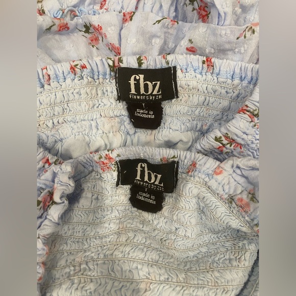 FBZ Flowers by Zoe Floral Blue Two-Piece Skirt Set - Picture 3 of 3